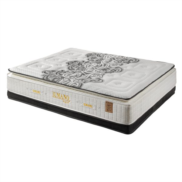 تشک طبی فنری صادراتی رالف لومانو 200 × 90 اسفنج پد 6 سانتیمتری 35 کیلویی یورولوکس به عنوان پد رویه اسفنج پد 10 سانتیمتری 35 کیلویی یورولوکس به عنوان پد زیره میکروفنر بونل به قطر 2/2 میلیمتر به ارتفاع 16 سانتیمتر تقویت کنار مفتول M قاب با فوم ویژه 3 سانتیمتری دور اسکلت ترموفلت 2200 گرمی دو طرف اسکلت اسفنج 30 کیلیویی 3 سانتیمتری هر دو طرف لایه ترموباند 100 گرمی ضد حساسیت پارچه گردبافت نخ پنبه وارداتی آنتی باکتریال اسفنج دوزی شده تضمین کیفیت 15 سال